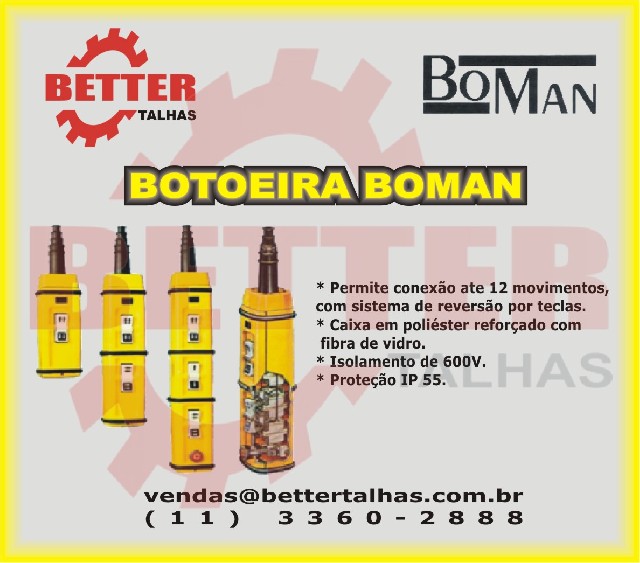 Foto 1 - Boman botoeira de comando direto - better talhas